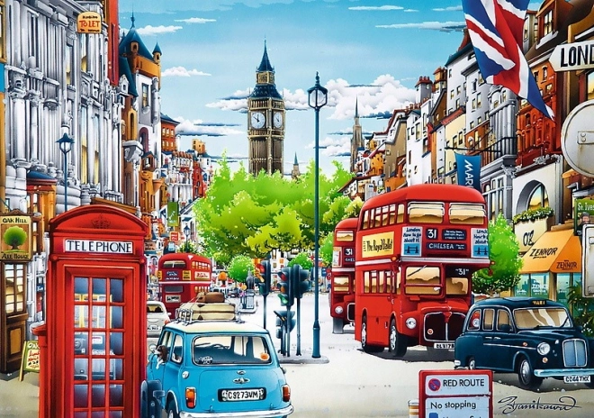 Puzzle 1000 Piese - Stradă din Londra