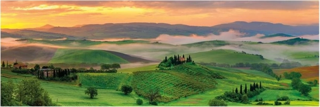 Puzzle panoramic Val d'Orcia, Toscana, 1000 piese