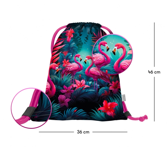 Set Baagl 3 Ergo Flamingo: Ghiozdan, Penar, Saculet