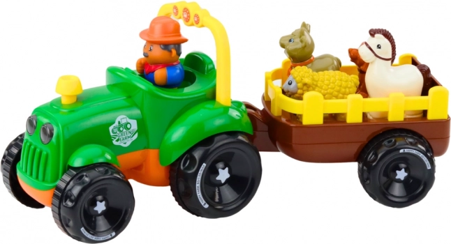 Tractor interactiv cu animăluțe