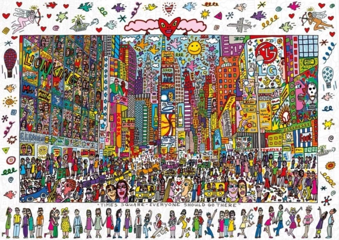 Puzzle Times Square 1000 piese de la Ravensburger