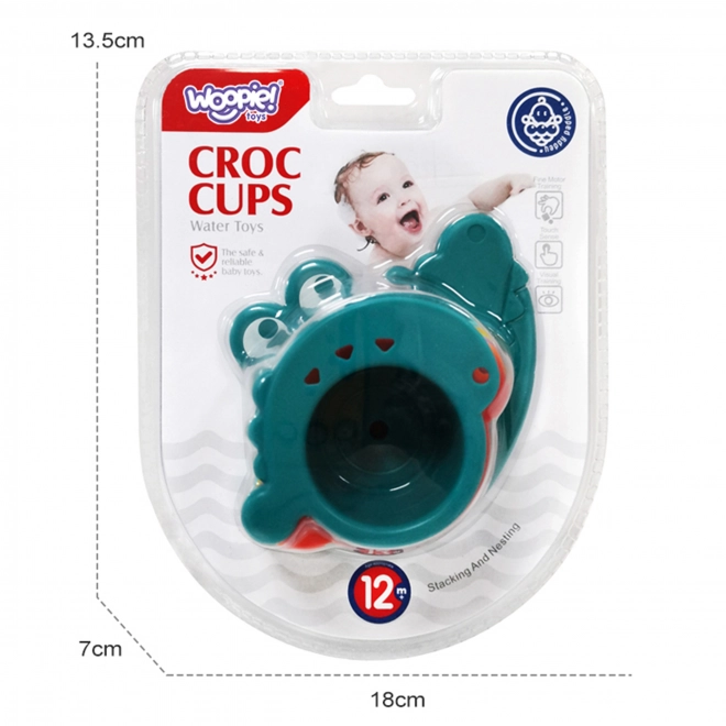 Jucărie de baie cu cupe turnabile Woopie pentru copii