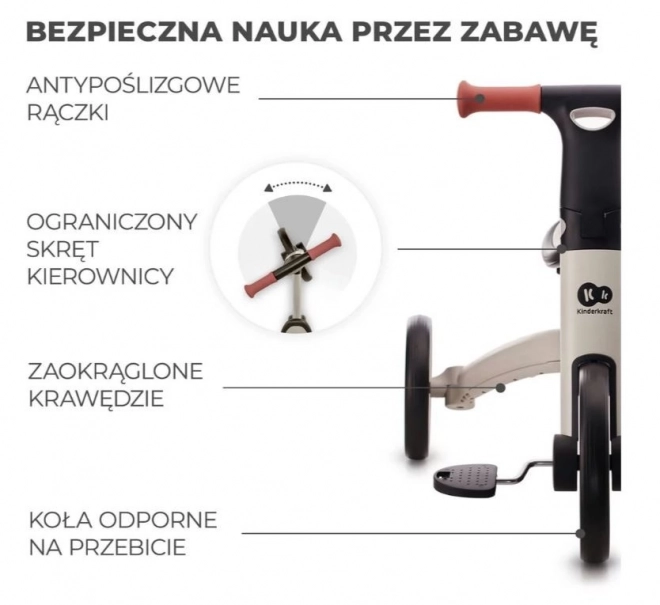 Tricicletă pentru copii 4Trike argintiu