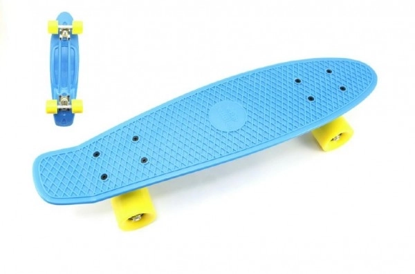 Skateboard Pennyboard 60cm – Albastru, roți galbene