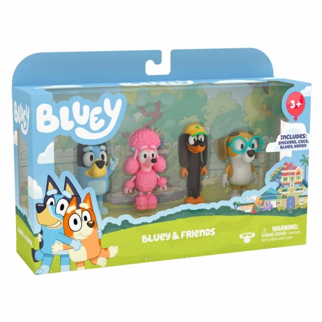 Set de figurine Bluey 4-pak Prieteni