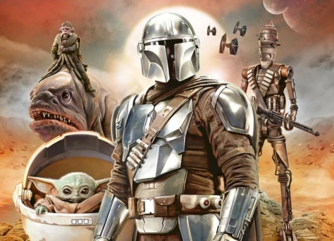 Puzzle RAVENSBURGER Star Wars: Mandalorian 4x100 de piese