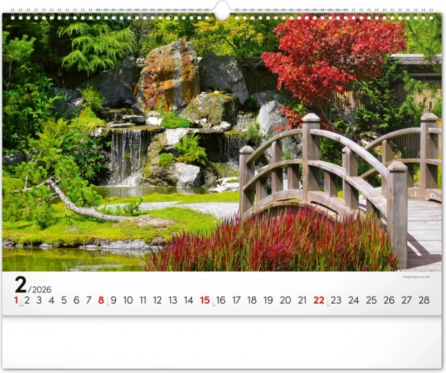 Calendar de perete Grădini 2026