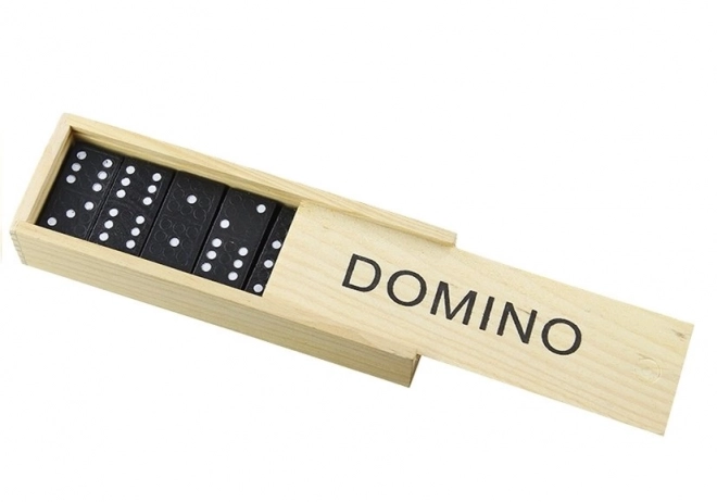 Joc Domino în Cutie de Lemn