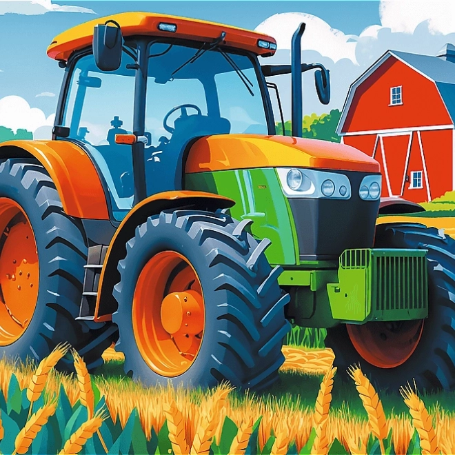 Puzzle Trefl Căruța fermierului 60 piese
