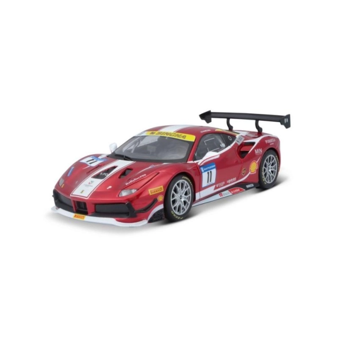 Model auto Ferrari 488 Challenge 2017 de la Bburago la scară 1:24