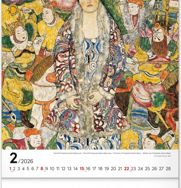 Calendar de perete Gustav Klimt 2026