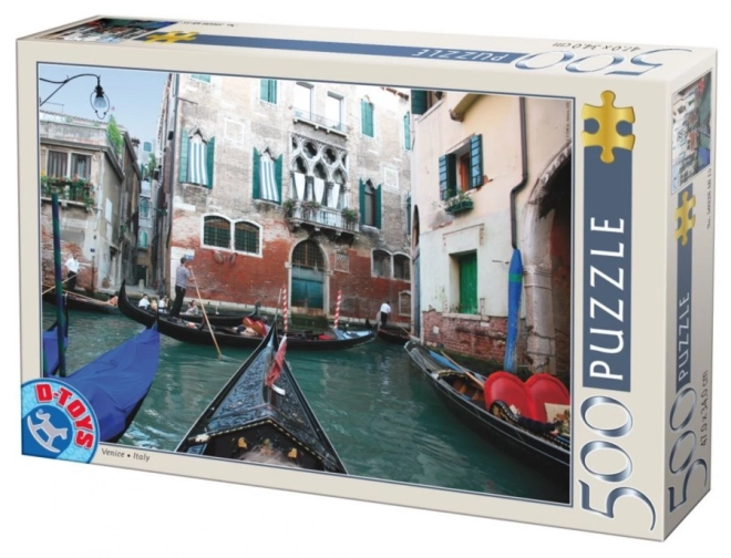 Puzzle gondola pe canal 500 piese