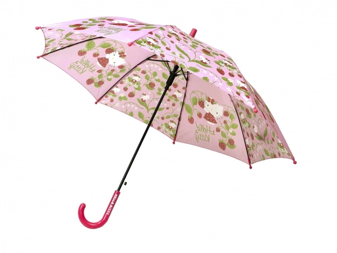 Umbrelă automată cu motiv Hello Kitty