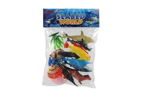 Set figurine animale marine din plastic cu accesorii