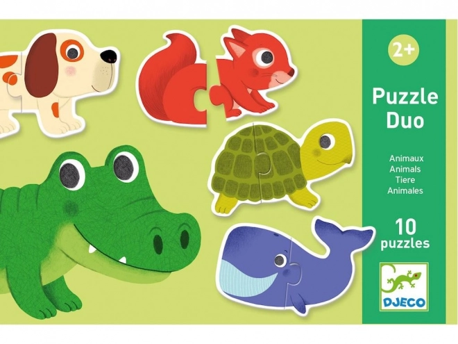 Puzzle Djeco Animale 10x2 Piese