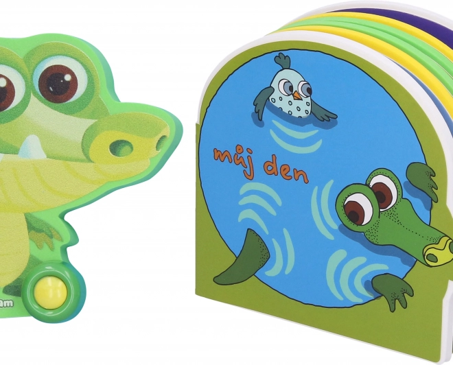 Set interactiv Crocodil – jucărie și carte cu aplicație