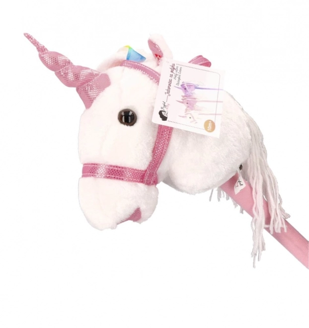 Unicorn pe băț Rosa