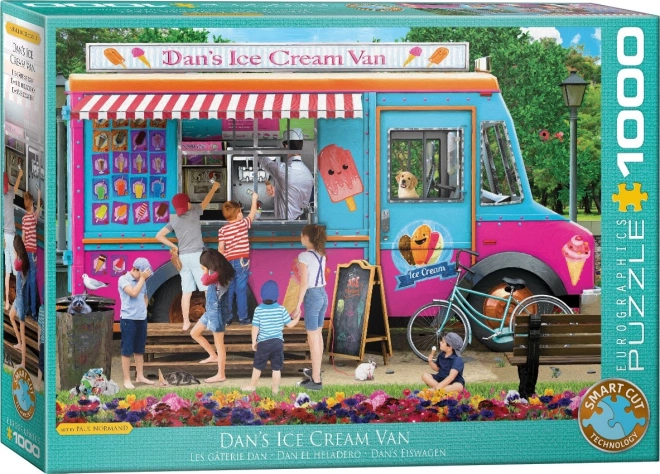 Puzzle Eurographics Dan's Ice Cream Truck 1000 piese