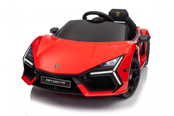 Mașinuță Lamborghini Revuelto pentru copii, roșie
