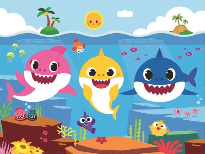 Puzzle Baby Shark: Lumea subacvatică a rechinilor 30 piese