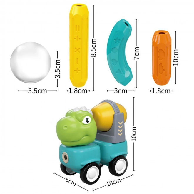 Set de construcție magnetic Dinozauri Woopie 84 piese