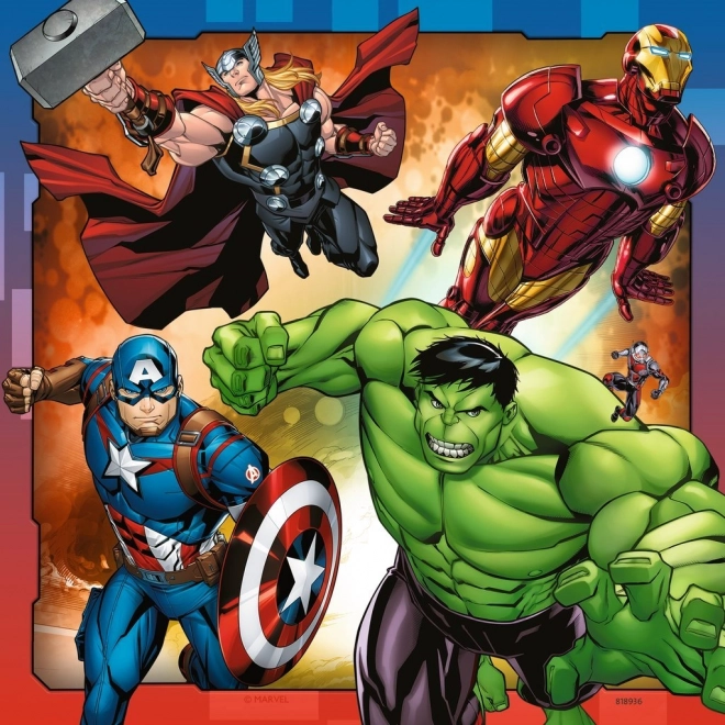 Puzzle Marvel Avengers 3x49 piese de la Ravensburger