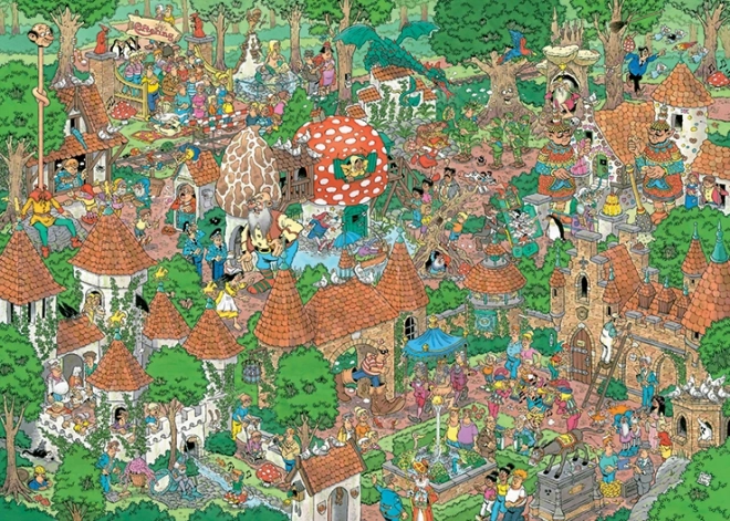 Puzzle Jan van Haasteren Pădurea Fermecată Efteling 1000 piese