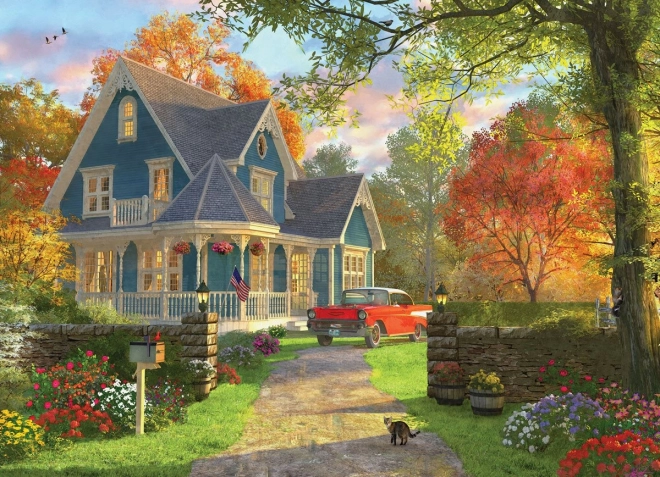 Puzzle Casa Albastră de la Țară EUROGRAPHICS 1000 de piese
