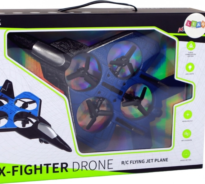 Dron RC de Curse Myśliwiec Albastru