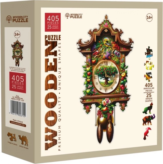 Puzzle din lemn Ceasul cu cuc