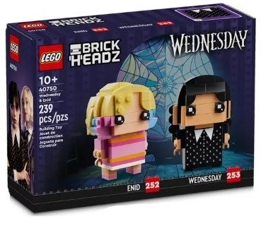 Construcție BrickHeadz Wednesday și Enid