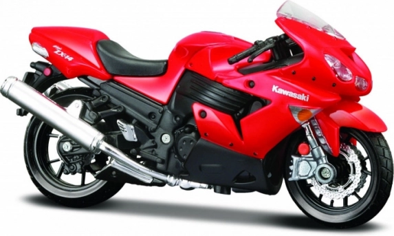 Model de motocicletă Kawasaki Ninja ZX-14 cu postament 1:18