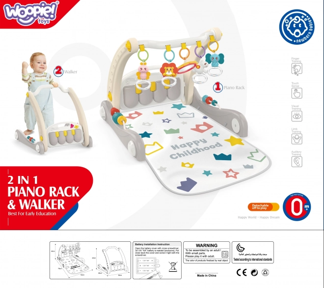 Mata și Pătuț Interactiv 2 în 1 Woopie Baby
