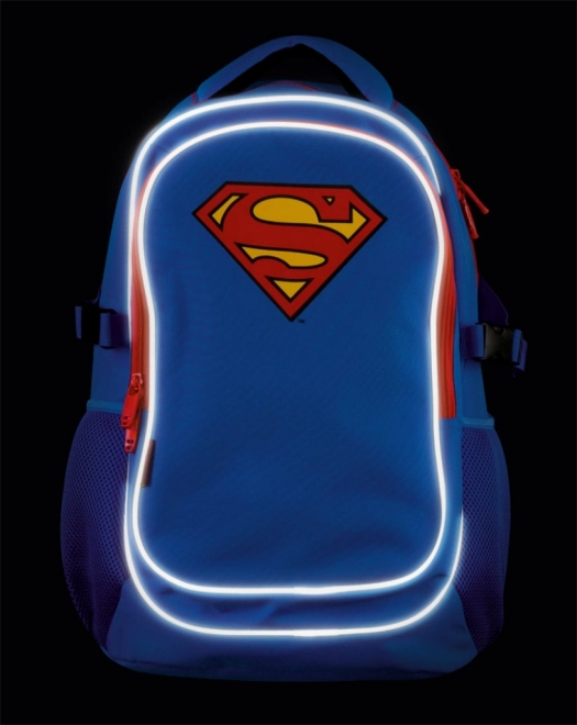 Rucsac școlar cu poncho Superman