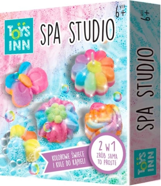 Creative SPA Studio Set de lumânări florale și bile de baie