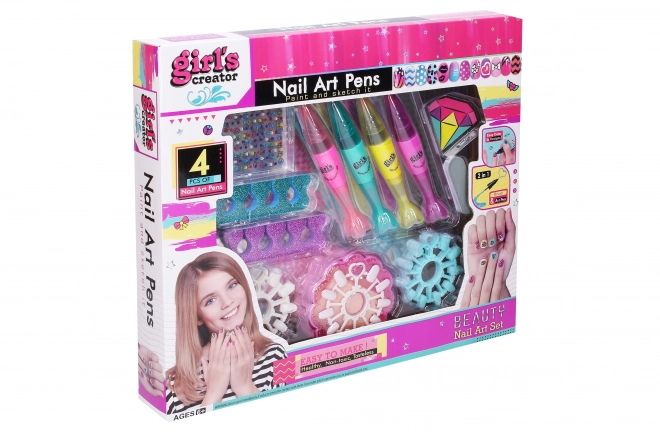 Set Nail Art cu decorațiuni pentru unghii