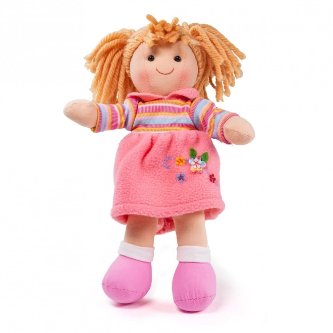 Păpușă textilă Jenny 28 cm de la Bigjigs Toys