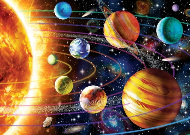 Puzzle iluminat Sistemul Solar 1000 piese