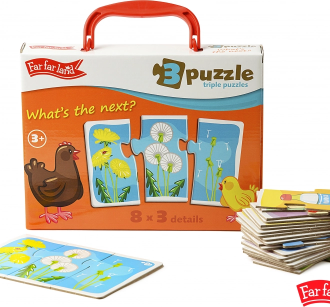 Puzzle triptic Far Far Land cu 8 imagini