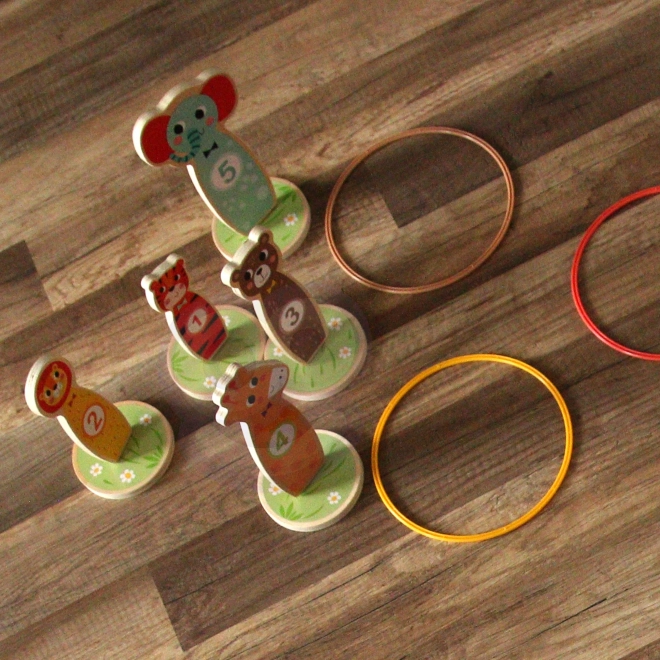 Joc de îndemânare din lemn Animăluțe Tooky Toy