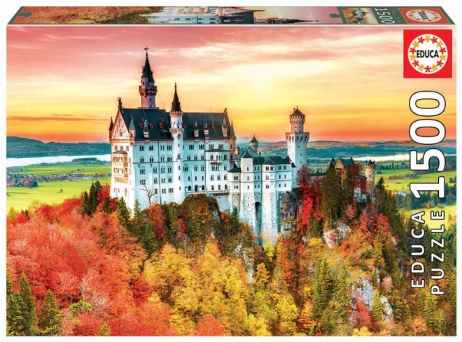 Puzzle Toamnă la Neuschwanstein 1500 de piese