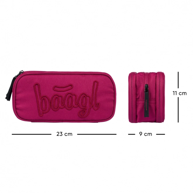 Set 3 piese Baagl Coolmate Ruby: rucsac, penar, saculet