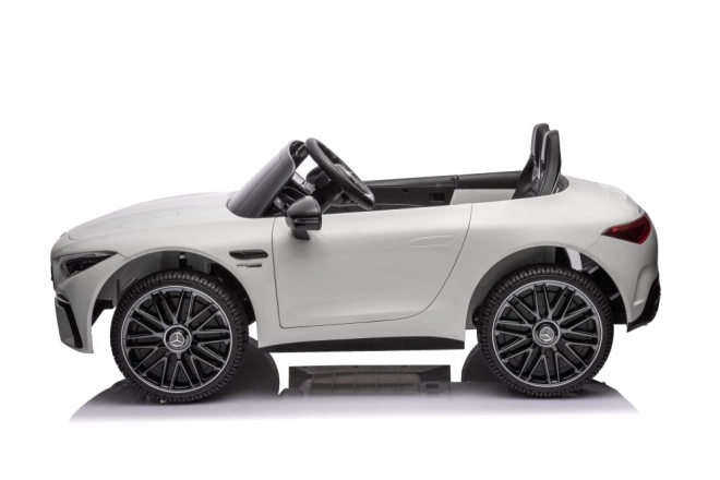 Mașinuță electrica Mercedes AMG SL63 alb