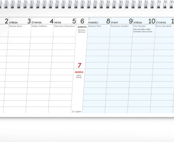Calendar de birou Muncă 2026 14 zile