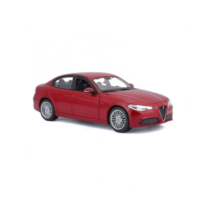 alfa romeo giulia 2016 metalic roșu la scară 1:24 de la Bburago