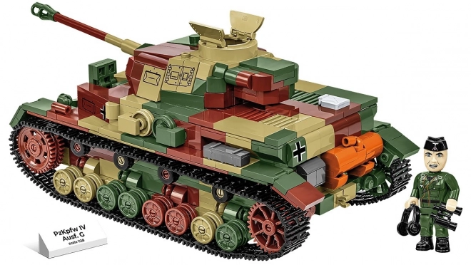 Tanc WWII PzKpfw IV Ausf.G - Set de construcție 1107 piese