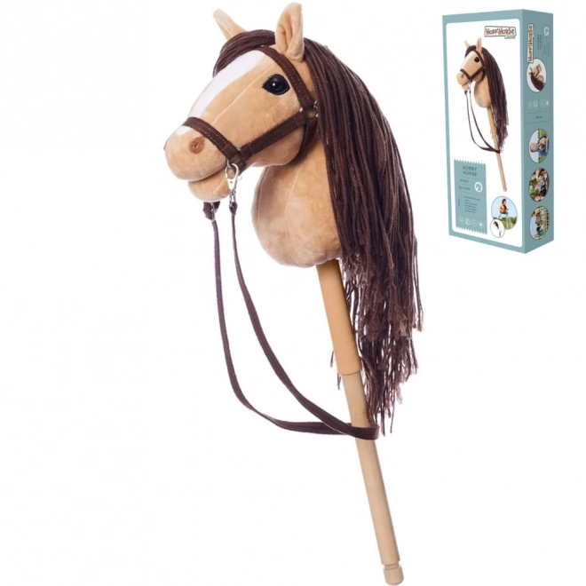 Cal pe băț Hobby Horse bej