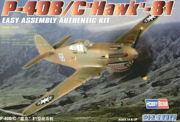 Model plastic P-40B/C Hawk-81