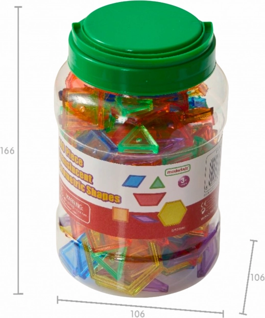 Panou LED pătrat colorat MASTERKIDZ cu mozaic Montessori 140 piese