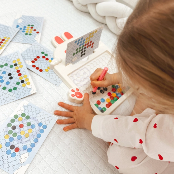 Tablă magnetică educativă WOOPIE Montessori MagPad Iepuraș